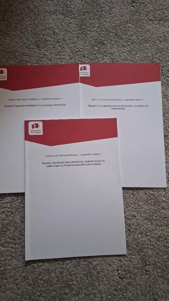Studieboeken Logopedie, Boeken, Studieboeken en Cursussen, Zo goed als nieuw, HBO, Beta, Ophalen of Verzenden