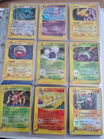 Pokemonkaarten Aquapolis set - holo en non-holo (enkel rare/ beschikbaar voor biedingen