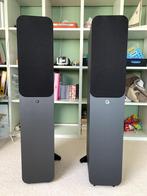 Q Acounstics 3050i luisprekerset (grijs), Zo goed als nieuw, 60 tot 120 watt, Front, Rear of Stereo speakers, Ophalen