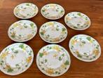8 Villeroy & Boch Geranium dinerborden, Gebruikt, Ophalen of Verzenden, Bord(en), Overige stijlen