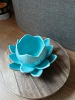 Waxinelichtje lotus, Huis en Inrichting, Ophalen of Verzenden, Nieuw, Rond, Glas