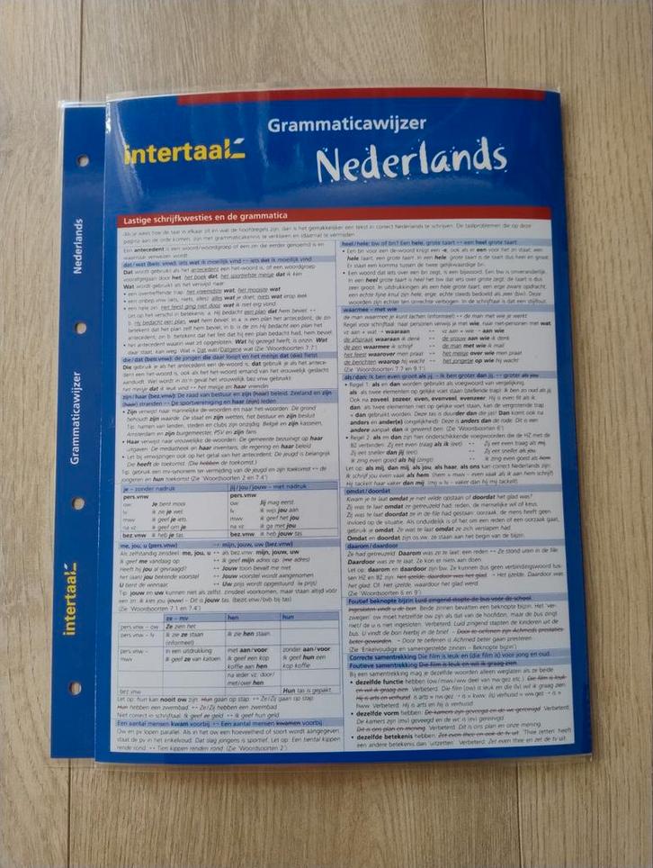 Grammatica wijzer Nederlands, Diversen, Schoolbenodigdheden, Ophalen