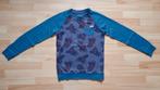 Blauw met paars gebloemde sweater van de We maat 158-164., Gebruikt, WE, Trui of Vest, Ophalen of Verzenden