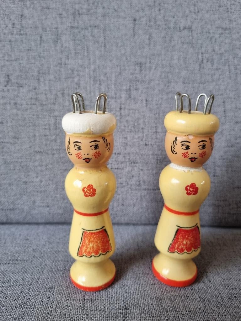 Vintage houten punnik klosje €5,- per stuk, Ophalen of Verzenden, Gebruikt, Gereedschap of Toebehoren