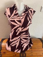 Andcowoman blouse met korte mouw maat L, Maat 42/44 (L), Ophalen of Verzenden, Roze, Zo goed als nieuw