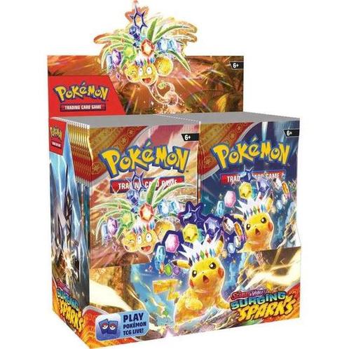 Pokémon Surging Sparks Boosterbox (Case) Pre-Order!, Hobby en Vrije tijd, Verzamelkaartspellen | Pokémon, Nieuw, Boosterbox, Ophalen of Verzenden