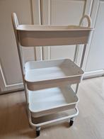 Roltafel wit/ crème, Ophalen, 100 tot 150 cm, 50 tot 100 cm, Zo goed als nieuw