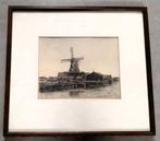 Reproductie GN Woudt Molen "De Bonte Arend" 36 x 42 cm, Minder dan 50 cm, Gebruikt, Oorspronkelijke maker, Ophalen of Verzenden