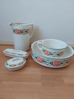 Antieke lampet set, wasteil, kan en zeepbakjes, Ophalen