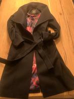 Ted Baker Lange Manteljas, Kleding | Dames, Jassen | Winter, Zwart, Ophalen of Verzenden, Zo goed als nieuw, Maat 36 (S)