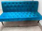 Slaapbank petrol blauw, Huis en Inrichting, Ophalen, Blauw, 190 cm of minder, Zo goed als nieuw
