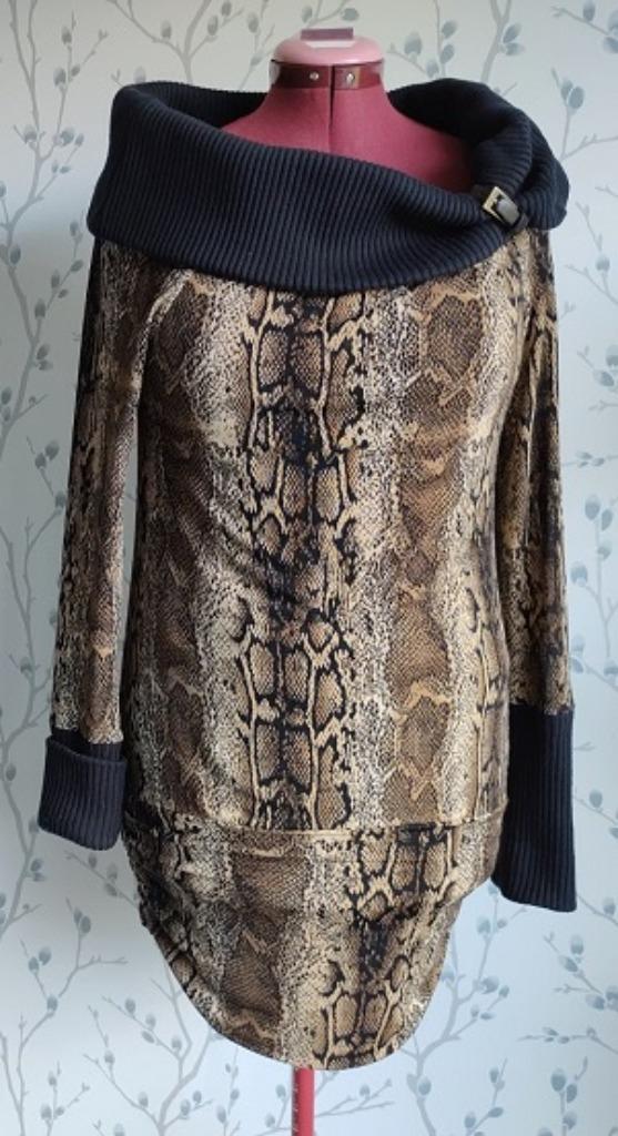 JOSEPH RIBKOFF Pantermotief-Blouse/ Trui maat 38, Kleding | Dames, Blouses en Tunieken, Zo goed als nieuw, Maat 38/40 (M), Overige kleuren