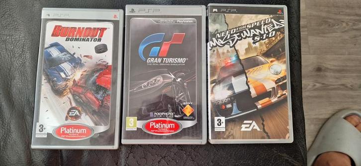 Zoldervondst 3 PSP spellen, Spelcomputers en Games, Games | Sony PlayStation Portable, Zo goed als nieuw, Racen en Vliegen, 1 speler