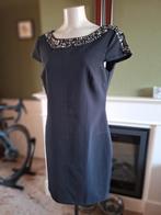 K-Design K design prachtig blauw zakelijk jurk M gratis verz, Maat 38/40 (M), K-design, Zo goed als nieuw, Knielengte