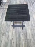 houten bijzet tafel, Ophalen of Verzenden, Hout, Minder dan 55 cm