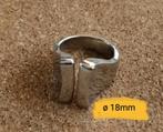 Ring zilverkleurig, IJzer of Staal, Ophalen of Verzenden, Zo goed als nieuw, 17 tot 18