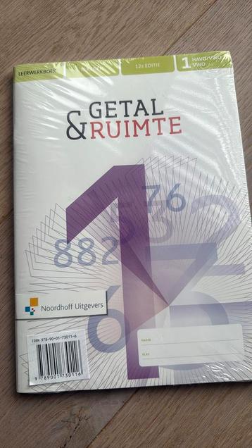 Getal & Ruimte 12e editie 1havo/vwo werkboek en rekenkatern beschikbaar voor biedingen