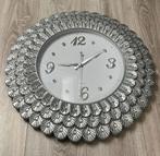 Wandklok zilver, Ophalen, Zo goed als nieuw, Analoog