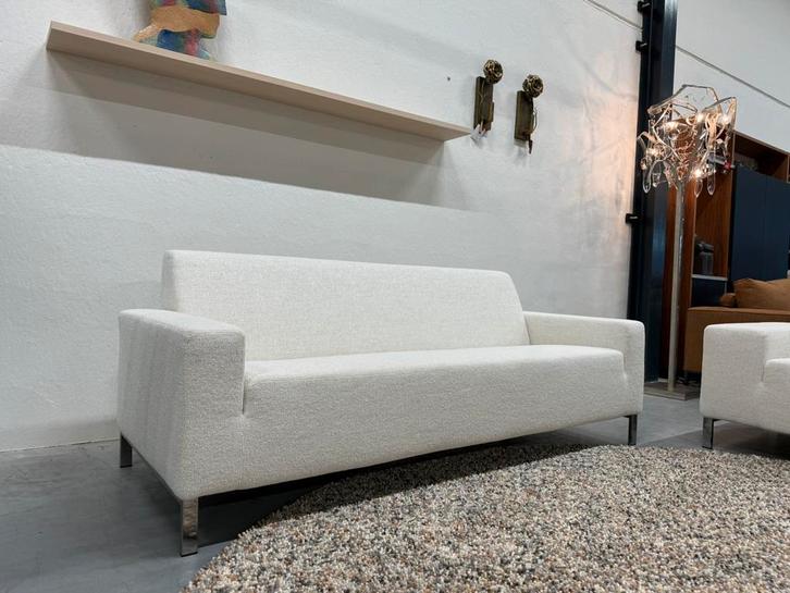 Nieuw Gelderland 6515 3 zits & 6511 Bank 2,5 zits Moss stof, Huis en Inrichting, Banken | Bankstellen, Nieuw, Rechte bank, Driepersoons