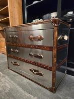 Timothy Oulton Stonyhurst ladenkast | dressoir | trunk, Timothy oulton, Gebruikt, 3 of 4 laden, Minder dan 100 cm