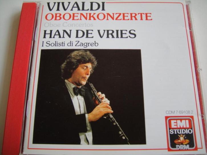 VIVALDI Oboenkonzerte CD HAN DE VRIES EMI NIEUWSTAAT, Cd's en Dvd's, Cd's | Klassiek, Zo goed als nieuw, Orkest of Ballet, Barok