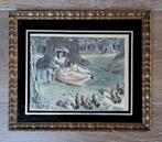 Schilderij van George Sheridon in oude lijst, Ophalen of Verzenden