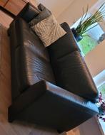 Gratis zwart lederen bank, ophalen, Ophalen, Gebruikt, 150 tot 200 cm, Tweepersoons