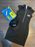 FBI Jurk Maat S/ M met Accessoires - Carnaval, Carnaval, Ophalen of Verzenden, Zo goed als nieuw, Kleding