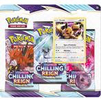 Pokémon Sword & Shield Chilling Reign 3-Pack Blister, Verzenden, Nieuw, Booster, Foil
