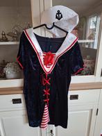 Matrozen jurk met hoedje maat 40/42, Kleding | Dames, Carnavalskleding en Feestkleding, Ophalen of Verzenden, Zo goed als nieuw