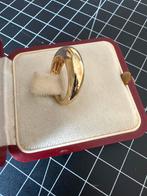 Goudkleurige Kitsch Ring - Kleine Maat, Overige materialen, Gebruikt, Ophalen of Verzenden, Kleiner dan 17