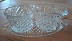 Vintage Suiker en Melk Setje Glas, Antiek en Kunst, Ophalen of Verzenden