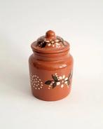 Izgs pottery Aardewerk potje met deksel, Ophalen of Verzenden, Zo goed als nieuw, Rond, Steen of Aardewerk