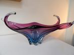 Murano grote Sixties design Schaal paars/blauw, Ophalen of Verzenden