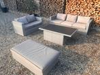 Le Sud Loungeset - Compleet met verstelbare tafel, Tuin en Terras, 5 zitplaatsen, Gebruikt, Ophalen of Verzenden, Loungeset
