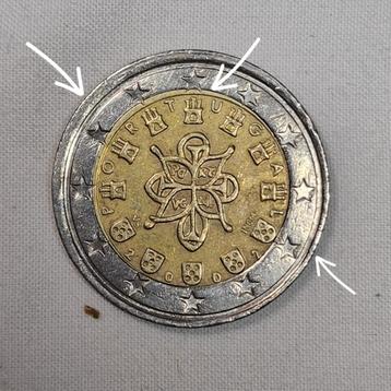 2 euromunt error portugal 2002 beschikbaar voor biedingen