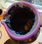 Zwart met paarse  Carstens vaas met mooie glans, Antiek en Kunst, Antiek | Keramiek en Aardewerk, Ophalen