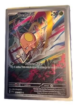 Pokemon Kaart Toedscool (SVI 201) TOPPER, Hobby en Vrije tijd, Verzamelkaartspellen | Pokémon, Zo goed als nieuw, Losse kaart