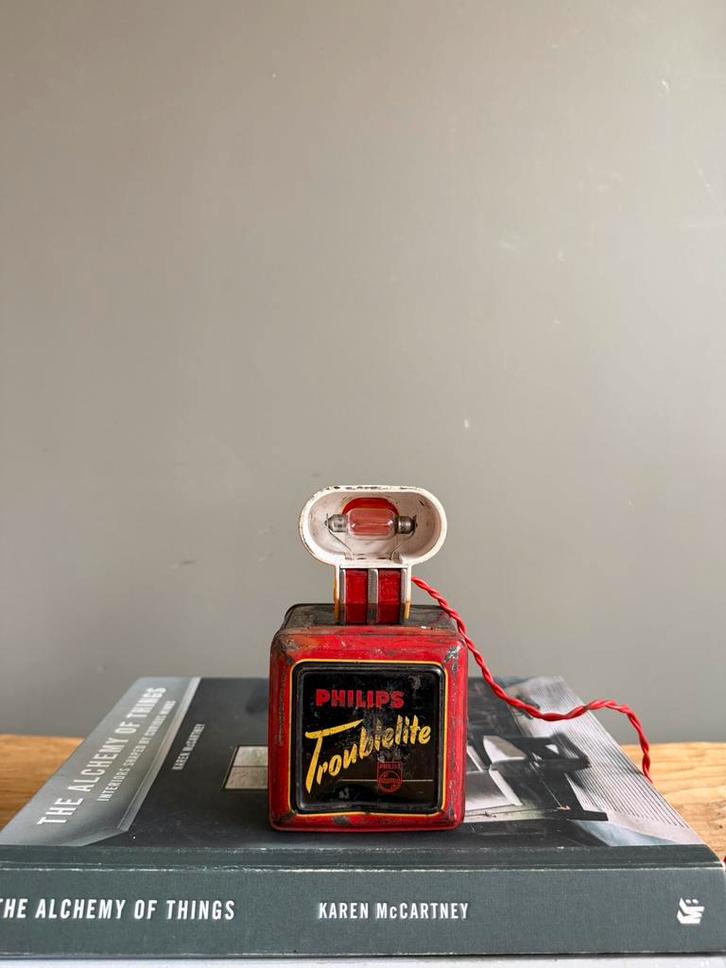 Vintage troublelite philips auto lampje, Auto diversen, Overige Auto diversen, Ophalen of Verzenden