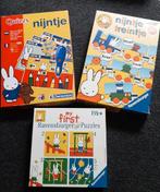 Nijntje Spelletjes Set - Quizzy, Treintje & Puzzles, Een of twee spelers, Ophalen of Verzenden, Zo goed als nieuw, Clementoni & Ravensburger