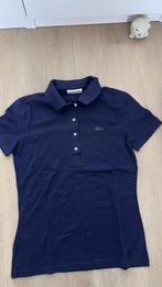 Lacoste navy slim fit polo maat 34, Blauw, Ophalen of Verzenden, Zo goed als nieuw, Korte mouw