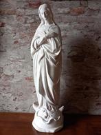 Groot antiek brocant heiligenbeeld Maria  65 cm, Ophalen of Verzenden, Zo goed als nieuw, Beeld(je)