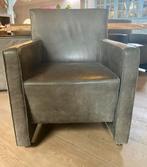 Luxe leren eetkamer fauteuils (8 stuks) op zwenkwieltjes, Huis en Inrichting, Fauteuils, Minder dan 75 cm, Leer, Ophalen of Verzenden