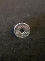 Mooie ring, zilver, Chinese munt; zilver 925, maat 15, Gebruikt, Ophalen of Verzenden, Kleiner dan 17, Dame