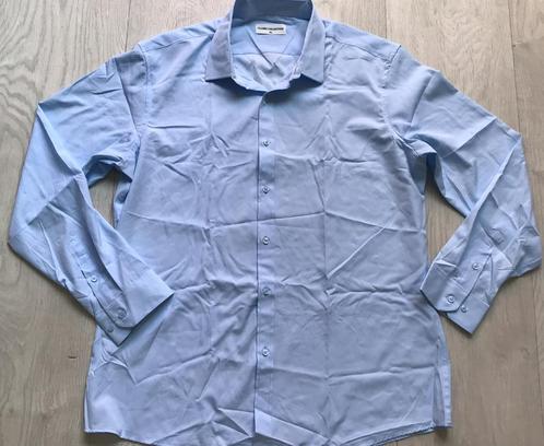 Licht blauwe overhemd maat XL, Kleding | Heren, Overhemden, Zo goed als nieuw, Halswijdte 43/44 (XL), Blauw, Ophalen of Verzenden