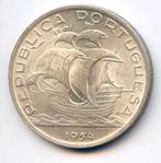 Portugal 10 Escudos 1954 UNC(-), Verzenden, Overige landen, Zilver
