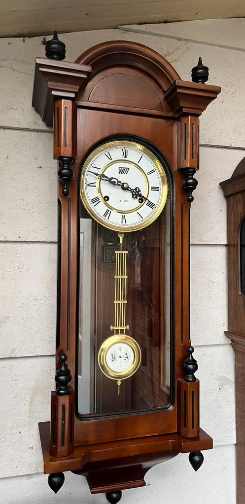 Prachtige grote Weense regulateur, Antiek en Kunst, Antiek | Klokken, Ophalen