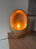 Stijlvolle gouden ei lamp, Huis en Inrichting, Ophalen, Zo goed als nieuw, Metaal, Minder dan 100 cm
