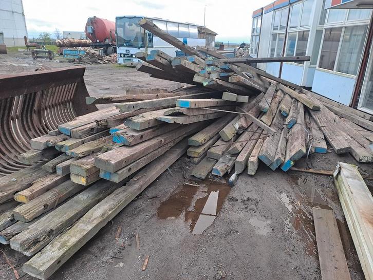 Azobe Balken - Sterk en Duurzaam!, Doe-het-zelf en Verbouw, Hout en Planken, Gebruikt, Balk, Overige houtsoorten, Minder dan 200 cm