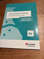 Lyceo Samenvatting Scheikunde VWO Examenstof 2022-2023, Ophalen of Verzenden, Beta, Zo goed als nieuw, WO